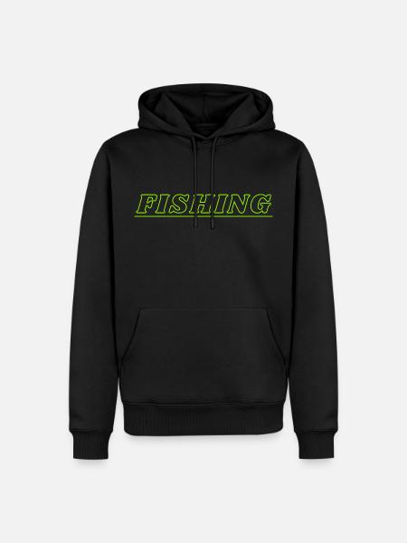 Fish - Men’s Premium Organic Hoodie - black