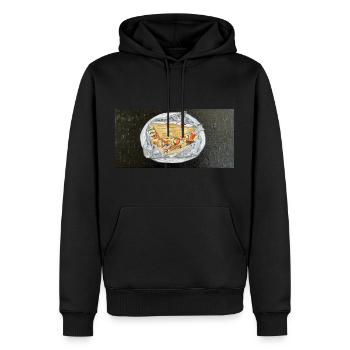 Berliner Döner Ölgemälde - Männer Premium Bio Hoodie - Schwarz - Vorne - Nico (187cm)