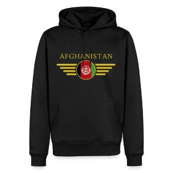 Ich liebe Afghanistan, Eleganz Stil Design T-Shirt - Männer Premium Bio Hoodie - Schwarz - Vorne - Nico (187cm)