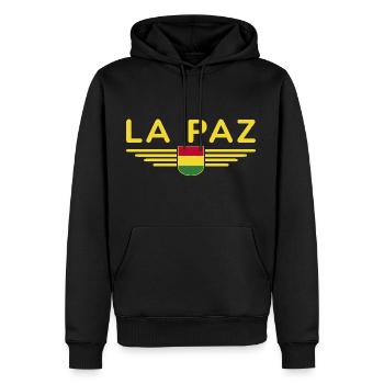 La Paz Bolivia Fans T-Shirt Design - Sweat à capuche Premium bio Homme - noir - Devant - Nico (187cm)
