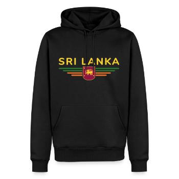 Sri Lanka Design – Experience Island Magic - Men’s Premium Organic Hoodie - black - Front - Nico (187cm)