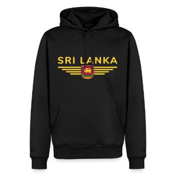Sri Lanka Design – Experience Island Magic - Men’s Premium Organic Hoodie - black - Front - Nico (187cm)