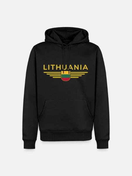 Lithuania T-Shirt – Pride and Style - Men’s Premium Organic Hoodie - black