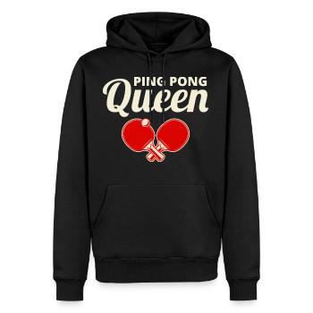Ping Pong Master Entraîneur de Tennis de Table Paddle Player - Sweat à capuche Premium bio Homme - noir - Devant - Nico (187cm)