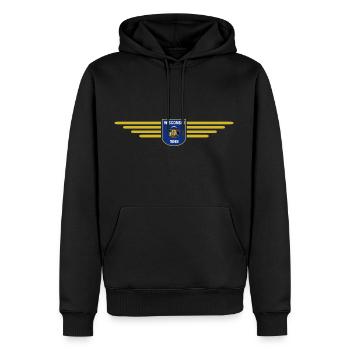 Chemise de fan du Wisconsin – Nature & Pride - Sweat à capuche Premium bio Homme - noir - Devant - Nico (187cm)