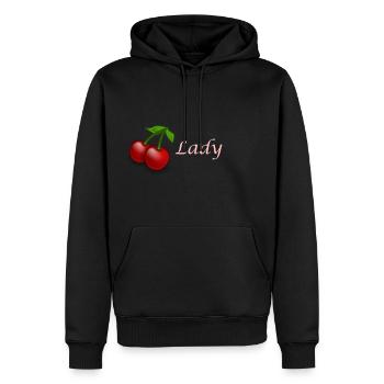 Cherrylady douce conception pour les femmes mignonnes - Sweat à capuche Premium bio Homme - noir - Devant - Nico (187cm)