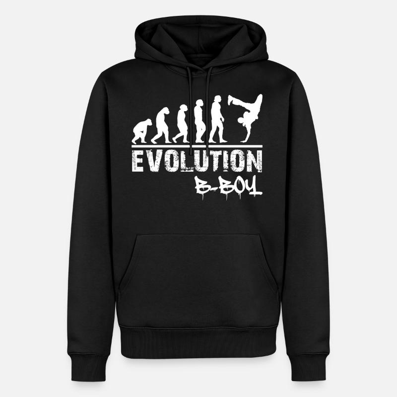 Breakdance Evolution B-Boy Breakdancer Geschenk - Männer Premium Bio Hoodie - Schwarz