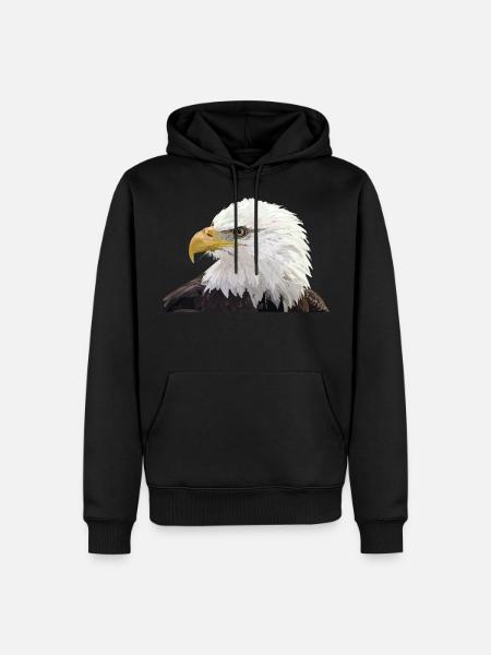Bald eagle - Men’s Premium Organic Hoodie - black