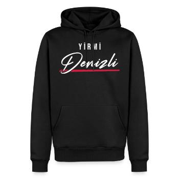 Denizli 20 Türkei Turkiye TR Geschenk Urlaub Türk - Männer Premium Bio Hoodie - Schwarz - Vorne - Nico (187cm)