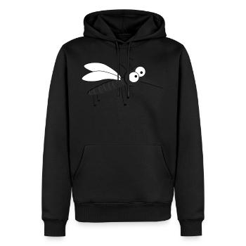 Mosquito - Men’s Premium Organic Hoodie - black - Front - Nico (187cm)