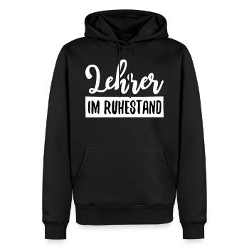 Lehrer Im Ruhestand Schule Pension Rente - Männer Premium Bio Hoodie - Schwarz - Vorne - Nico (187cm)