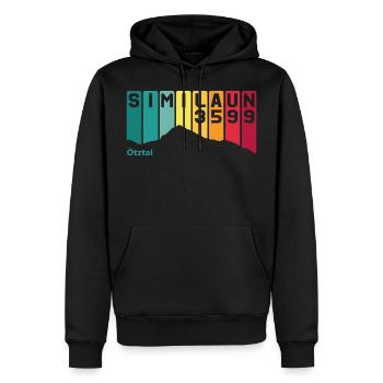 Similaun Berg Ötztal Austria Tyrol Austria - Men’s Premium Organic Hoodie - black - Front - Nico (187cm)