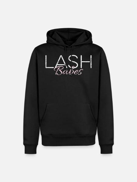 Lash Babes Eyelash Artist Eyelash Technique - Men’s Premium Organic Hoodie - black