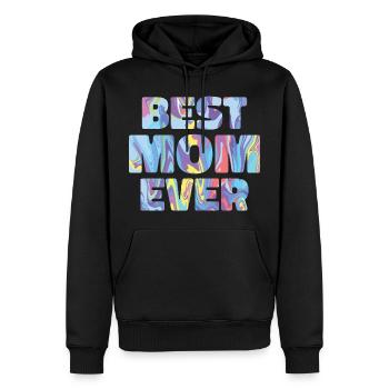 Best mom in the world - Men’s Premium Organic Hoodie - black - Front - Nico (187cm)