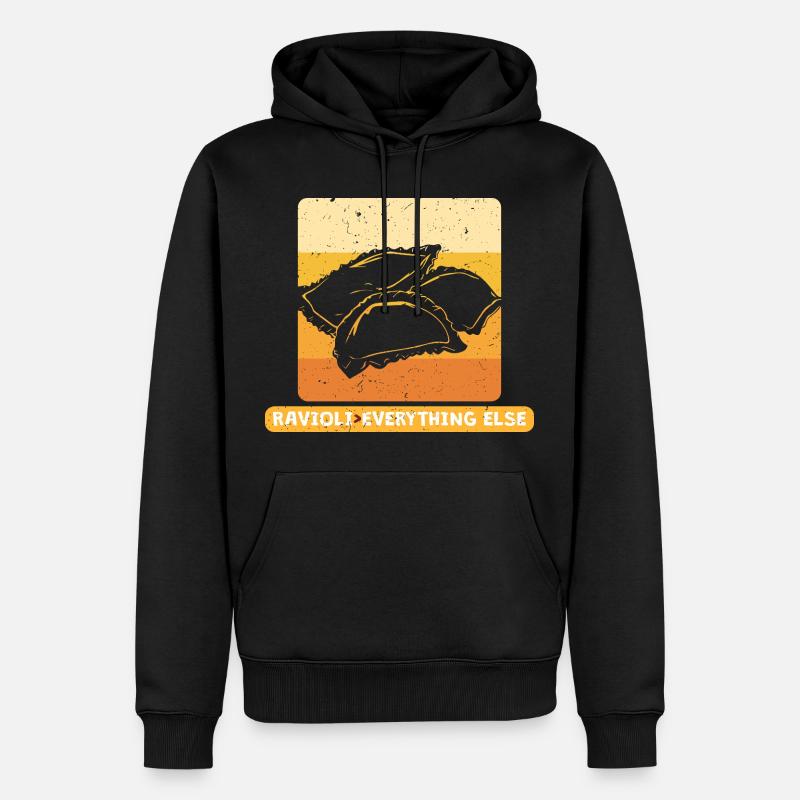 Ravioli > Over Everthing Else - Männer Premium Bio Hoodie - Schwarz