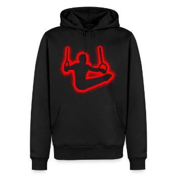 Turner Gymnastik Ringeturnen Ringe Turnen Kinder - Männer Premium Bio Hoodie - Schwarz - Vorne - Nico (187cm)