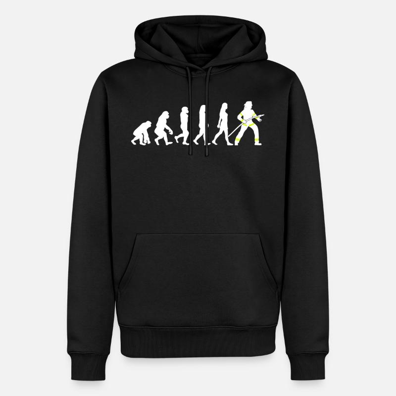 Pompiers Femmes Pompiers Evolution - Sweat à capuche Premium bio Homme - noir