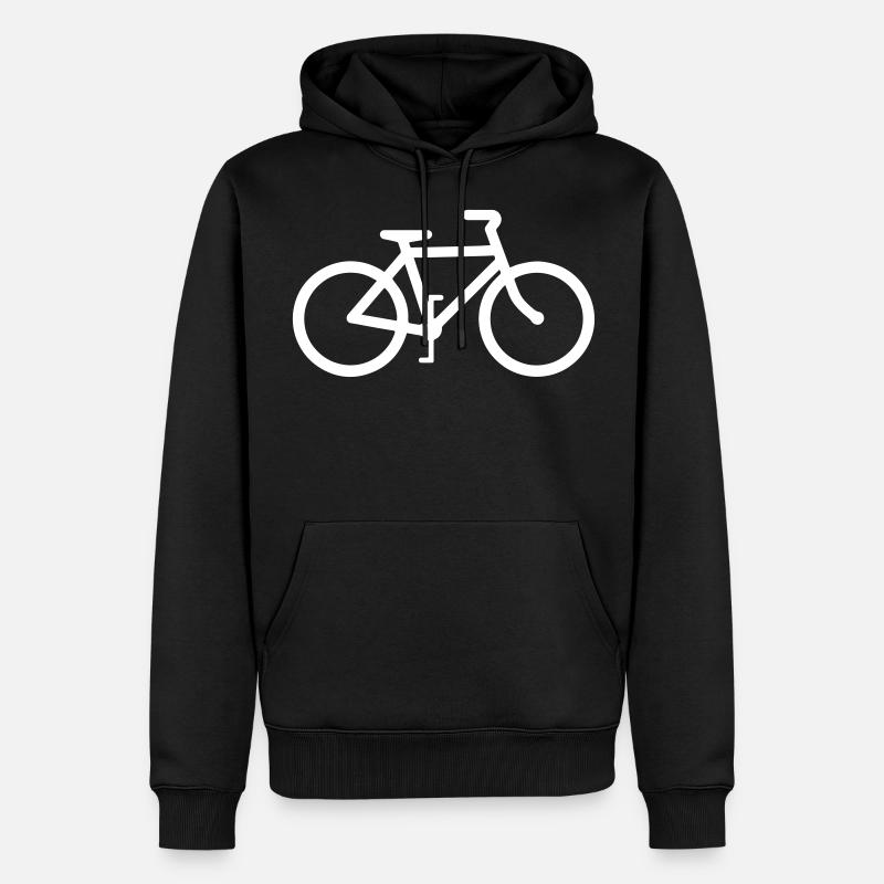 vélo - Sweat à capuche Premium bio Homme - noir