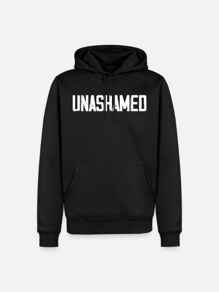 Unashamed - Männer Premium Bio Hoodie - Schwarz