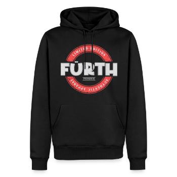Fürth Deutschland Stadt Skyline Heimat Liebe - Männer Premium Bio Hoodie - Schwarz - Vorne - Nico (187cm)