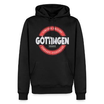 Göttingen Deutschland Stadt Skyline Heimat Liebe - Männer Premium Bio Hoodie - Schwarz - Vorne - Nico (187cm)