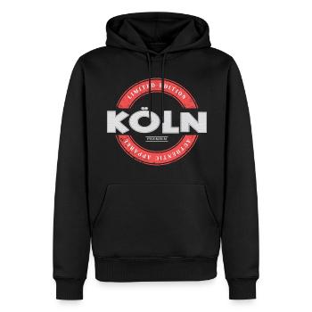 Köln Deutschland Stadt Skyline Heimat Liebe - Männer Premium Bio Hoodie - Schwarz - Vorne - Nico (187cm)