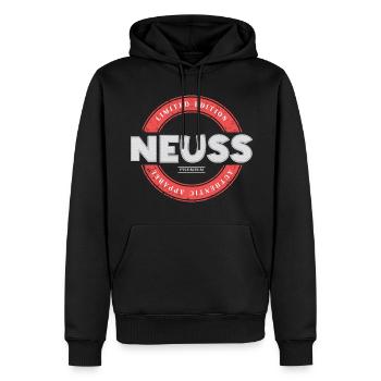 Neuss Deutschland Stadt Skyline Heimat Liebe - Männer Premium Bio Hoodie - Schwarz - Vorne - Nico (187cm)