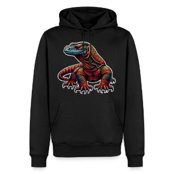 Komodo Dragon - Männer Premium Bio Hoodie - Schwarz - Vorne - Nico (187cm)