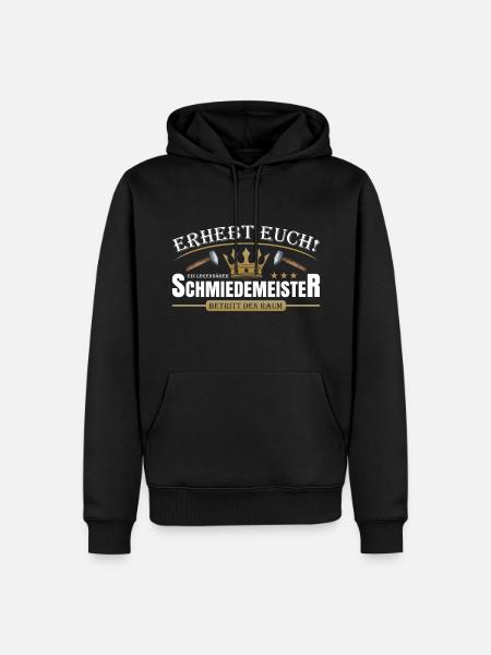 Schmiedemeister - Männer Premium Bio Hoodie - Schwarz