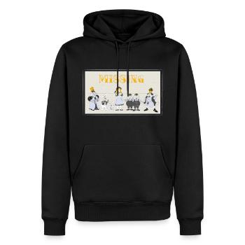 Alice In Wonderland Disappeared - Men’s Premium Organic Hoodie - black - Front - Nico (187cm)