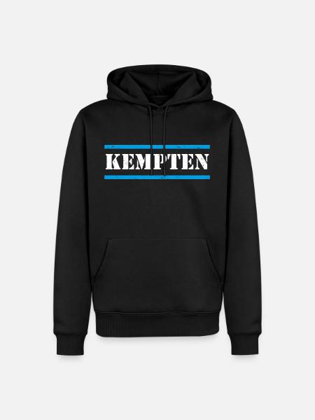 Kempten - Männer Premium Bio Hoodie - Schwarz