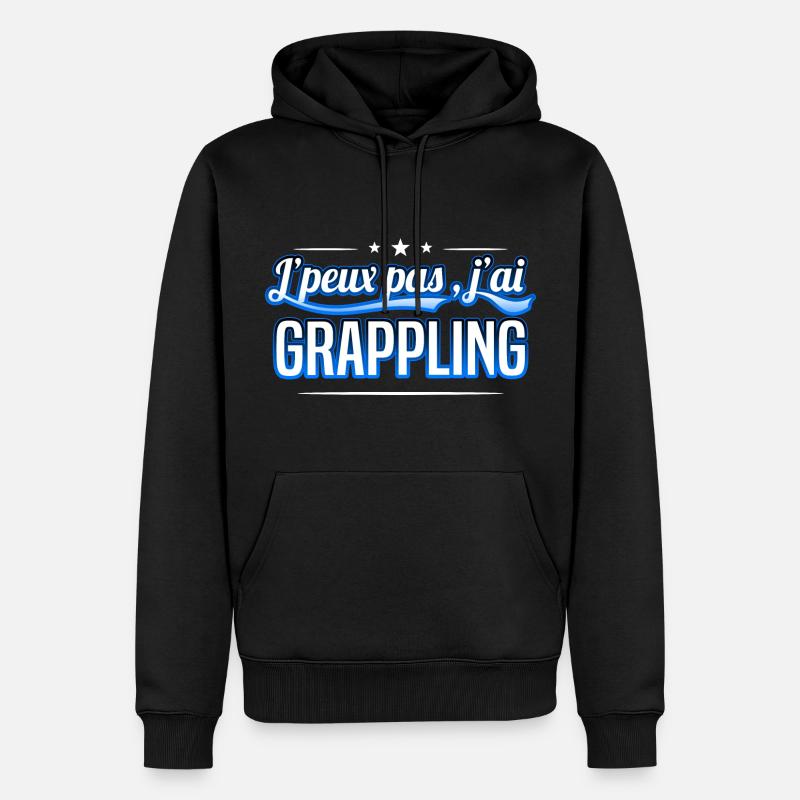 Grappling - j'peux pas , j'ai Grappling - Sweat à capuche Premium bio Homme - noir