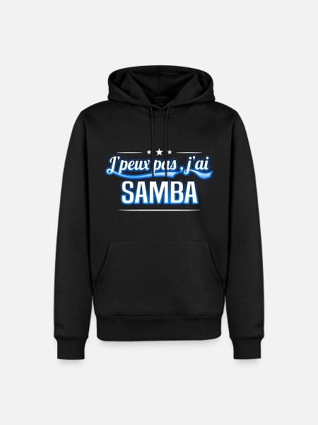 Samba - j'peux pas , j'ai Samba - Sweat à capuche Premium bio Homme - noir