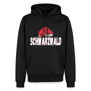 Bollenhut Schwarzwald für Kinder, Frauen und - Männer Premium Bio Hoodie - Schwarz - Vorne - Nico (187cm)