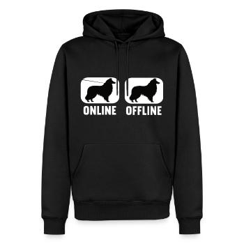 En ligne Hors ligne Collie Propriétaire de Collie Propriétaire de Collie - Sweat à capuche Premium bio Homme - noir - Devant - Nico (187cm)