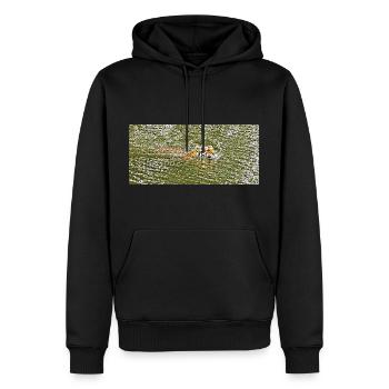 Le bain d'été du tigre - Sweat à capuche Premium bio Homme - noir - Devant - Nico (187cm)