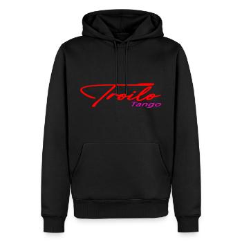 Troilo Tango - Männer Premium Bio Hoodie - Schwarz - Vorne - Nico (187cm)