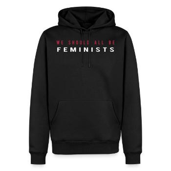 We should all be Feminists - Sweat à capuche Premium bio Homme - noir - Devant - Nico (187cm)