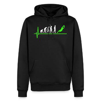 Torwart Fußball - Männer Premium Bio Hoodie - Schwarz - Vorne - Nico (187cm)