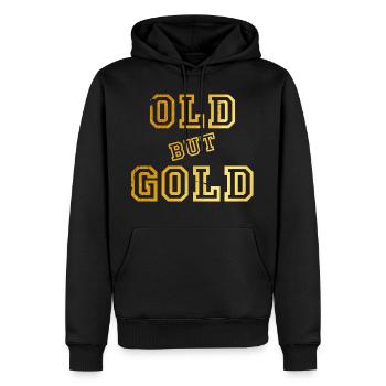 Old but Gold - Sweat à capuche Premium bio Homme - noir - Devant - Nico (187cm)