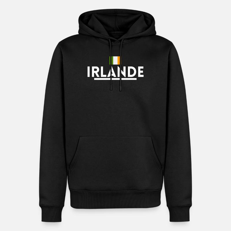 Irlande. cadeau Irlande - Sweat à capuche Premium bio Homme - noir