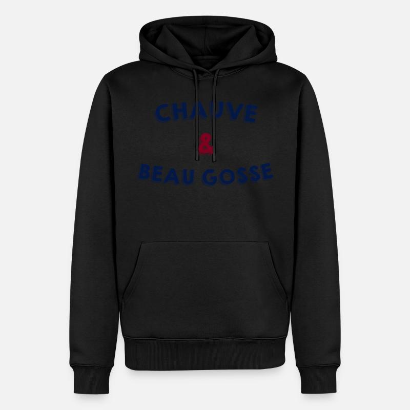 Chauve et beau gosse - Sweat à capuche Premium bio Homme - noir
