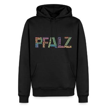 Pfalz Palz Pfälzer Dialekt Pfälzisch Schorle - Männer Premium Bio Hoodie - Schwarz - Vorne - Nico (187cm)