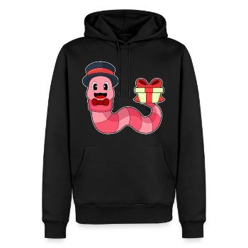 Forfait Worm Groom Mariage - Sweat à capuche Premium bio Homme - noir - Devant - Nico (187cm)