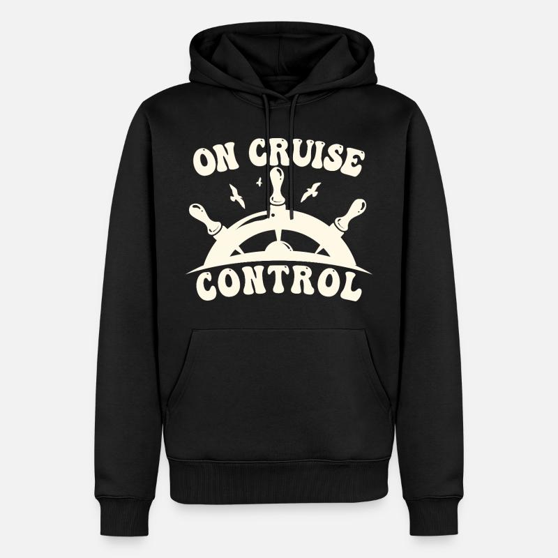 Sur le régulateur de vitesse - Sweat à capuche Premium bio Homme - noir