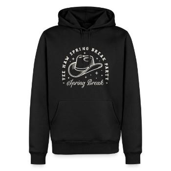 Fête de soirée filles des vacances de printemps, cosmic cowgirls - Sweat à capuche Premium bio Homme - noir - Devant - Nico (187cm)