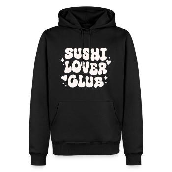 Sushi-Liebhaberclub - Männer Premium Bio Hoodie - Schwarz - Vorne - Nico (187cm)