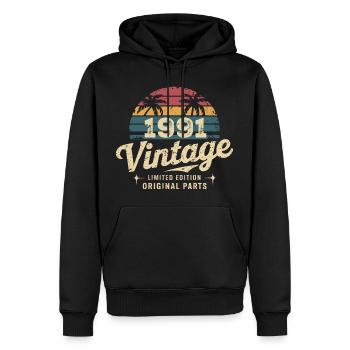 Großartig seit 1991 1991 Geburtstagsgeschenk - Männer Premium Bio Hoodie - Schwarz - Vorne - Nico (187cm)