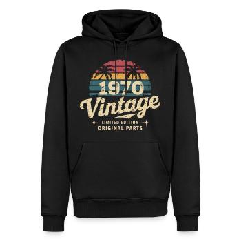 Großartiges Geburtstagsgeschenk der 1970er Jahre 1970er Jahre - Männer Premium Bio Hoodie - Schwarz - Vorne - Nico (187cm)