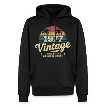 Großartig seit 1977 1977 Geburtstagsgeschenk - Männer Premium Bio Hoodie - Schwarz - Vorne - Nico (187cm)